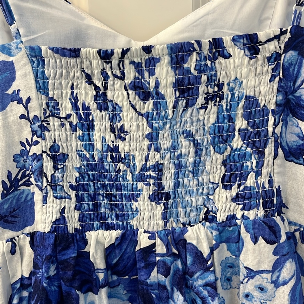 H&M Blue Floral Midi Sundress - Picture 6 of 9